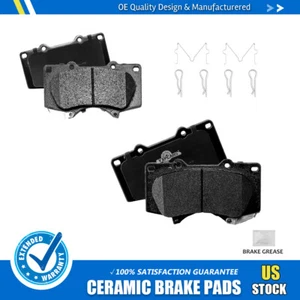 Front Ceramic Brake Pads for Toyota 4Runner FJ Sequoia Tacoma Tundra GX460 GX470 - Picture 1 of 7