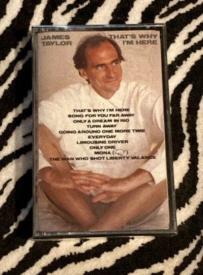 JAMES TAYLOR "That's Why I'm Here OUT OF PRINT FACTORY SEALED CASSETTE TAPE 1985 - Image 1 of 3
