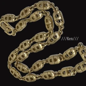 CHRISTIAN DIOR Collar Colgante Logo De Colección Raro Oro Kenkenjp CD Gargantilla 39.5cm - Imagen 1 de 10