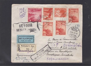 Außergewöhnliche Reco Flugpost Wien - Mokau und retour 9.IX.35 LESEN - Imagen 1 de 3