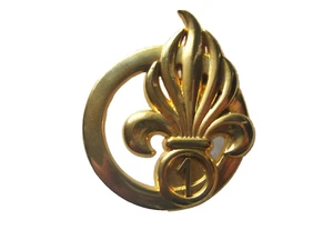 INSIGNE DE BERET GENIE LEGION ETRANGERE 1° REG FAB. ARTHUS BERTRAND - Picture 1 of 2