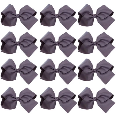 ScarvesMe 12 peças bebê meninas adolescentes mulheres 6 polegadas sólido jacaré clipe fofo cabelo laços - Imagem 1 de 4