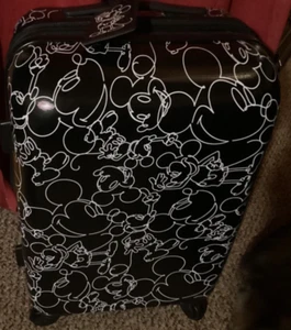 American Tourister Disney Spinner Mickey Mouse Black Sketch Carry-On Luggage 20” - Picture 1 of 12
