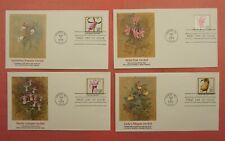 DR WHO SET OF 5 1984 FDC #2076-9 FLOWERS FLEETWOOD CACHET 103238
