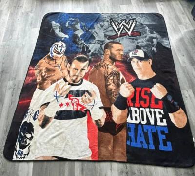 WWE single size comforter, quilt, John Cena, Randy Orton & Rey Mysterio, CM Punk - Image 1 of 2