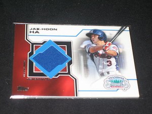 JAE-HOON HA ROOKIE  LEGEND CERTIFIED AUTHENTIC GAME USED JERSEY CARD RARE