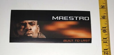 Maestro Built to Last Sticker Original Vintage Store Promo 1998 - Image 1 of 2
