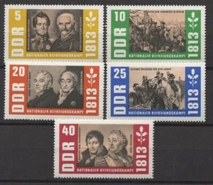Germany DDR 1963 Sc# 668-672 Mint MNH liberation war cossacks Kutuzov stamps - Bild 1 von 1