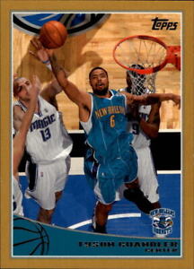 2009-10 Topps Gold New Orleans Hornets Basketball Card #190 Tyson Chandler /2009