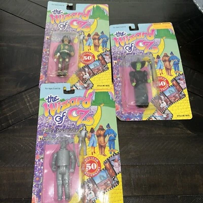 1988 El Mago de Oz 50 aniversario ~ 3 figuras coleccionables totalmente posables Foto 1 de 4