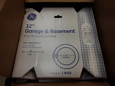 (11 pk) GE General Electric 12" FC12 T9 Circline Cool White Fluorescent Bulb - Image 1 of 3