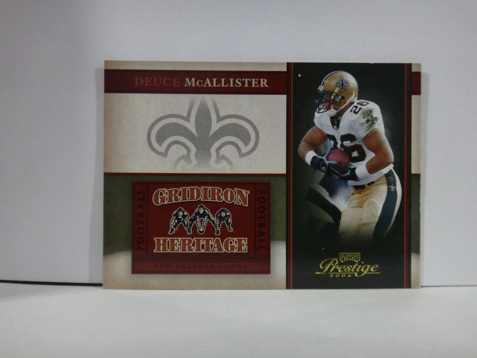 2006 Playoff Prestige Gridiron Heritage Deuce McAllister #GH14 - Image 1 of 2
