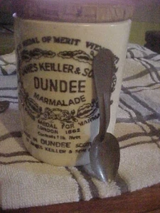 Antique SPOON ONLY FOR James Keiller Dundee Marmalade Crock 1 Lb Pot Jar - Picture 1 of 2