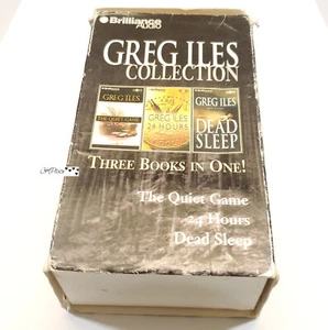Greg Illes Collection 3 Audio Books The Quite Game 24 Hours Dead Sleep Cassette - Picture 1 of 7