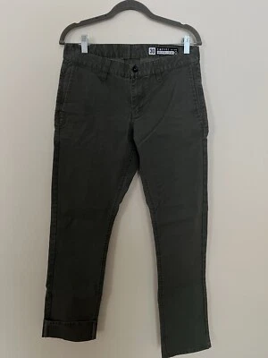 Empyre Mens Mid Rise Skeletor Skinny Utility Pants 30 Army Green Streetwear Y2K - Image 1 of 4