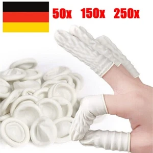 50-250Einweg-Fingerlinge aus Latex Antistatischer Gummi Schutz der Fingerspitzen - Bild 1 von 14
