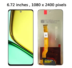 For Realme 12X 5G RMX3997 LCD Display Screen Touch Digitizer Replacement Black - Picture 1 of 1