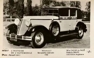 Original Car Collectors Postcard - Renault Reinastella Cabriolet 1930 - Picture 1 of 2
