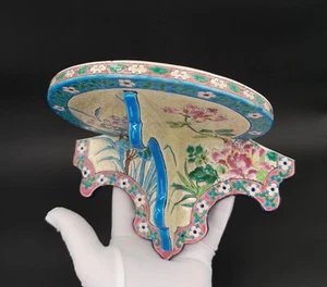 Emaille Tablett / Regal von LONGWY - Bild 1 von 8