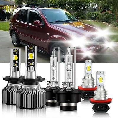 For Mercedes-Benz E55 AMG 2005-2006 LED Headlight High Low Fog Light Bulb Combo - Image 1 of 4