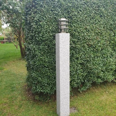 LED Gartenlampe Granit  Wegeleuchte echter Stein 230 V Steinleuchte Außenleuchte - Bild 1 von 4