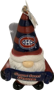 Montreal Canadiens Gnome Sweet Gnome Ornament NHL Hockey Forever Collectibles - Picture 1 of 1