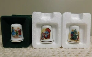 Vintage Avon Christmas Memories Ditali Porcellana 1981 1982 1983 1984 - Foto 1 di 5