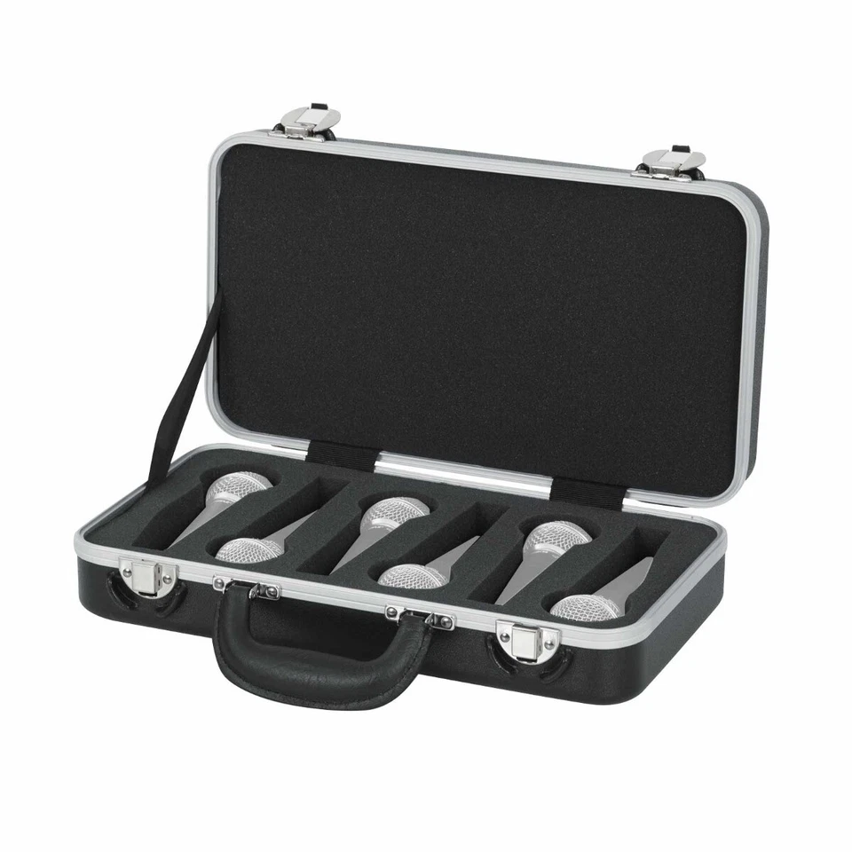 Gator Cases GM-6-PE ATA Molded 6 Slot Microphone Hard Travel Briefcase idjnow - Image 1 of 4
