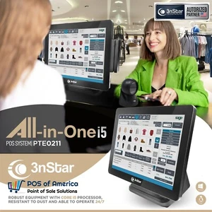 3nStar 4th Gen POS System, Intel Core i5, 8GB RAM, 240GB SSD Capacitive WiFi W10 - Picture 1 of 5