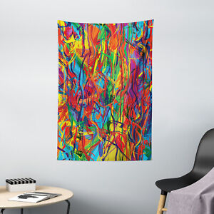 Modern Tapestry Rainbow Circled Pattern Print Wall Hanging Decor