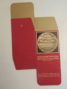 c 1910 MINT ORIGINAL BOX A G Spalding #1 National League Rubber Center Baseball - Picture 1 of 2