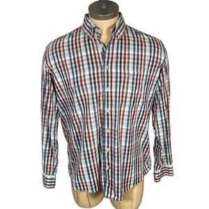 Camel Active camicia manica lunga a quadri Shirt chemise camisa Checks da Uomo L - Foto 1 di 8