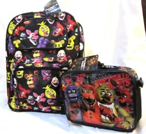 FIVE NIGHTS AT FREDDYS FNAF 16" BACKPACK+MATCHING FNAF 9.5" LUNCHBOX-NEW!RARE! - Picture 1 of 2