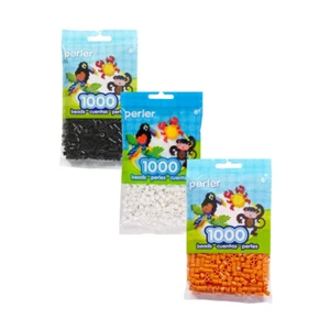 Bolsas de cuentas Perler 3x1000 negras, blancas, naranjas - Imagen 1 de 1