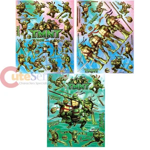 TMNT Teenage Mutant Ninja Turtles Stickers Set of 3 Plastic Vinyl Cling - Picture 1 of 1