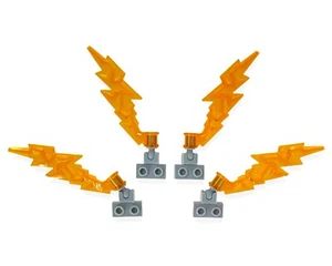 LEGO TECHNIC X4 LIGHTNING WING Transparent Bright Orange 6508042 2149 3985 14704 - Picture 1 of 1