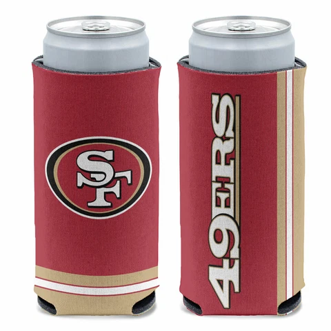 SAN FRANCISCO 49ERS 12 0Z SELTZER SLIM CAN COOZIE COOLER HOLDER NFL LICENSED Cover