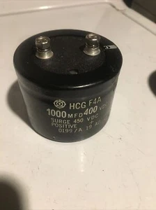GETESTET KOSTENLOSER VERSAND Hitachi Kondensator, HCG F4A 1000 MFD 400 VDC, Surge 450 VDC - Bild 1 von 3