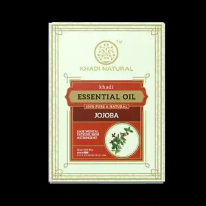 Khadi Natural Jojoba Pure Essential Oil 15 ml Ayurvedic Body Face Skin Care - Picture 1 of 5