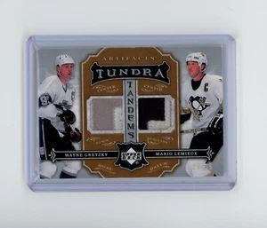 2007-08 UD Artifacts Wayne Gretzky Mario Lemieux Tundra Dual Jersey Patch /35 - Picture 1 of 2