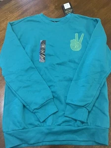 Boys Art Class Sweatshirt Peace Sign Large 12-14 NWT - Picture 1 of 2