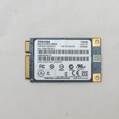 Toshiba THNSNF128GMCS 128gb mSATA SSD used - Image 1 of 3