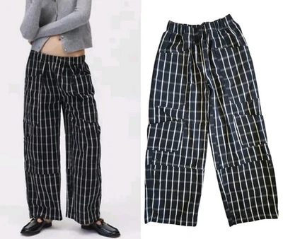 Urban Outfitters BDG Charlie 格子阔腿裤女式 XS — 第 1/4 张图片