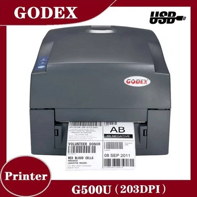 GODEX G500U 203DPI USB Desktop Thermal Transfer Direct Lable Barcode Printer - Image 1 of 4
