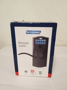 Schlage Camelot Aged Bronze Tastatur Türschloss mit Akzentgriff und Flexschloss - Bild 1 von 5