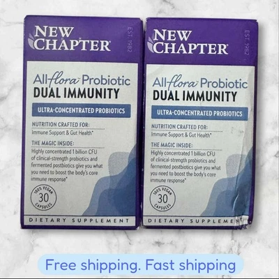 PARA 2 Nuevo Capítulo All-Flora Probiótico Doble Inmunidad 30ct Botella EXP04/2026 NUEVO Foto 1 de 2
