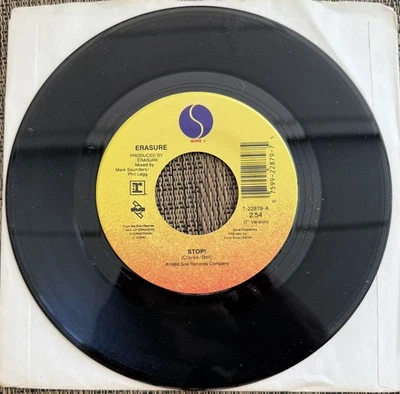 Erasure - Stop! / Ship of Fools - Sire 7-22879 - M Foto 1 de 2