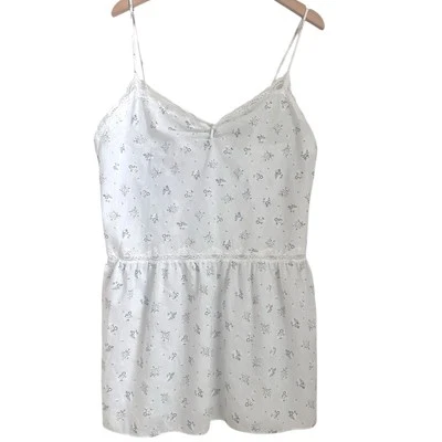 De Colección Vanity Fair Mujeres L Chemise Ditsy Floral Cottagecore Encaje Femenino Pradera Foto 1 de 4