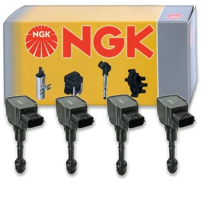 Bobina de encendido NGK de 4 piezas para Nissan X-Trail 2005-2006 2,5 L L4 - edición de bujía Foto 1 de 4