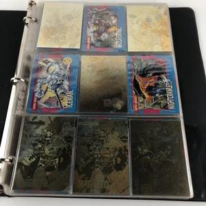 1992 Marvel Masterpieces 100 Base Set im Ordner mit 6 Holos - Bild 1 von 14